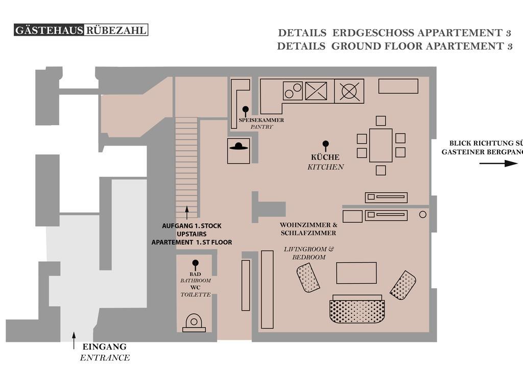 Gaestehaus Ruebezahl Bad Hofgastein Chambre photo